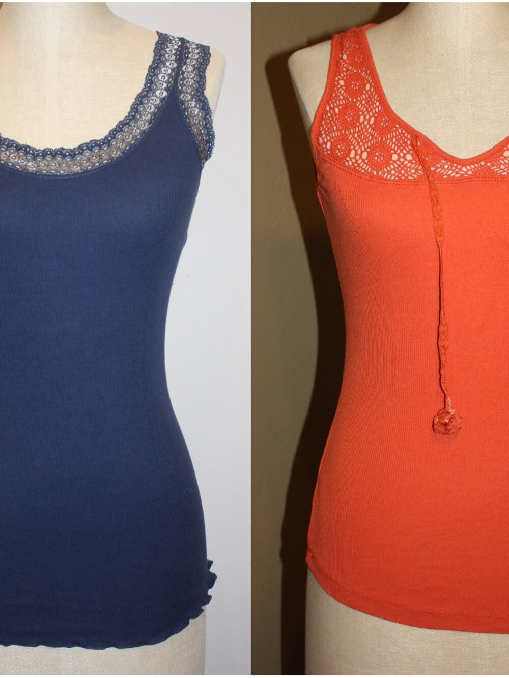 BUNDLE 2 PIECES/SHIRTS ZOEY & ELOISE SLEEVELESS FITTED TANK TOPS SHIRTS - MEDIUM